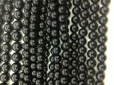 【DIY A級天然 黑瑪瑙圓珠 散珠 飾品配珠】價格,廠家,圖片,其他工藝品原料、輔料、配件,義烏市夢中電子商務商行-